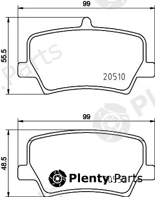 Hella 8DB355039-391 — Brake Pad Set, disc brake