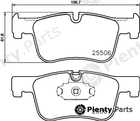 Hella 8DB355019-771 — Brake Pad Set, disc brake