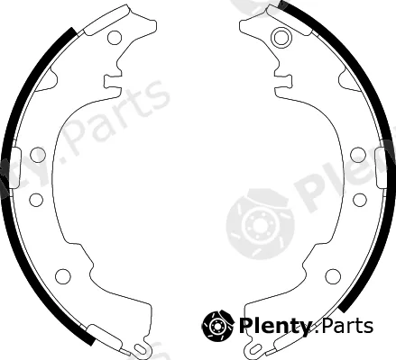 Hella 8DB355002-191 — Brake Shoe Set