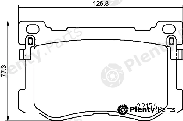Hella 8DB355025-271 — Brake Pad Set, disc brake