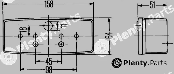 Hella 2SD003184-031 — Tail Light Assembly