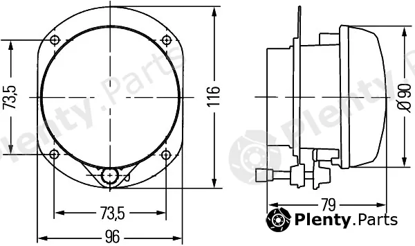 Hella 1N0008582-011 — Front Fog Light