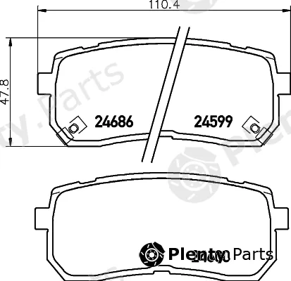 Hella 8DB355013-551 — Brake Pad Set, disc brake