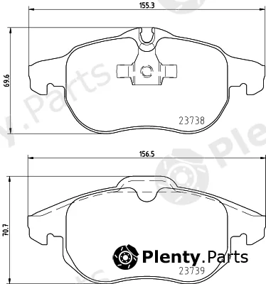Hella 8DB355009-311 — Brake Pad Set, disc brake