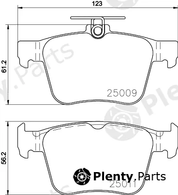 Hella 8DB355020-261 — Brake Pad Set, disc brake