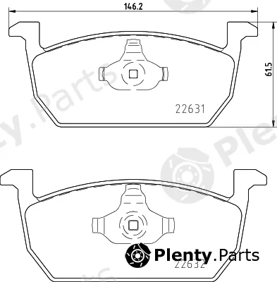 Hella 8DB355032-951 — Brake Pad Set, disc brake