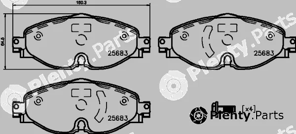 Hella 8DB355031-951 — Brake Pad Set, disc brake Silveramic