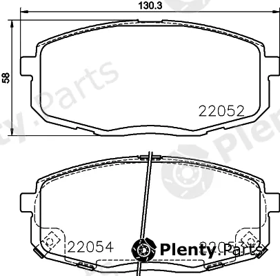 Hella 8DB355021-991 — Brake Pad Set, disc brake