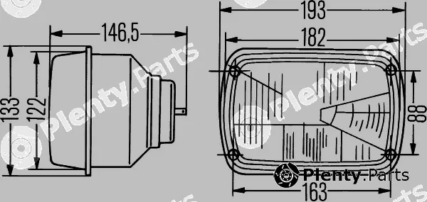 Hella 1AD003305-001 — Headlight