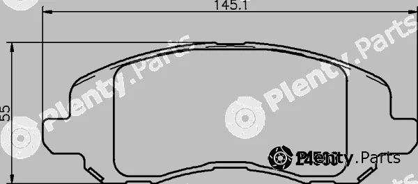 Hella 8DB355031-071 — Brake Pad Set, disc brake Silveramic