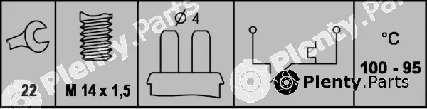 Hella 6ZT008729-001 — Temperature Switch, radiator fan