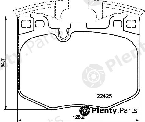 Hella 8DB355025-951 — Brake Pad Set, disc brake