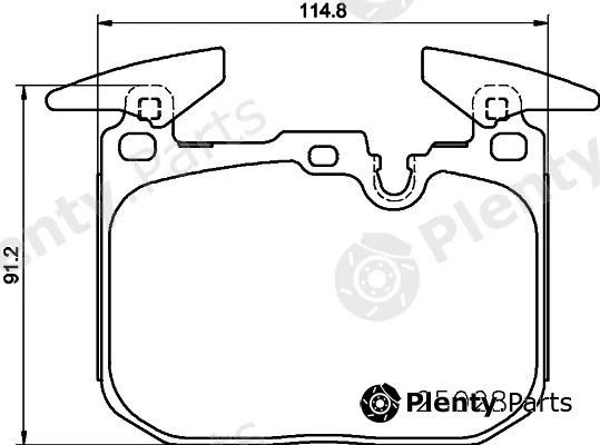 Hella 8DB355025-771 — Brake Pad Set, disc brake