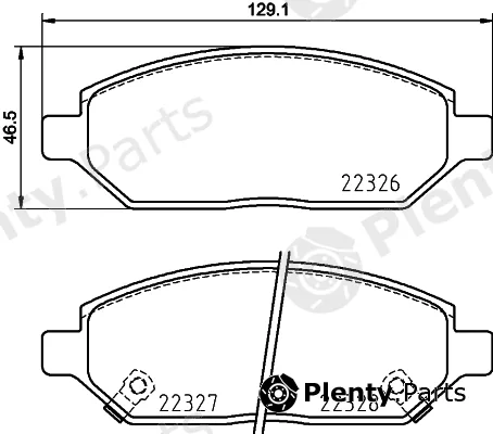 Hella 8DB355025-451 — Brake Pad Set, disc brake