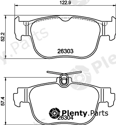 Hella 8DB355040-981 — Brake Pad Set, disc brake