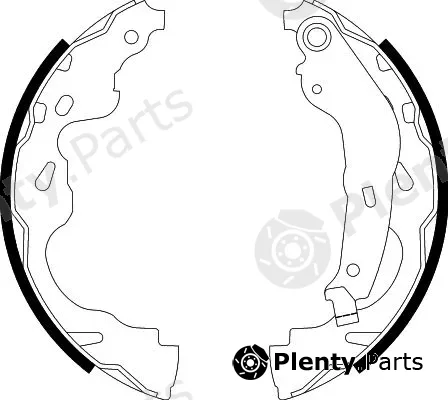 Hella 8DB355002-891 — Brake Shoe Set