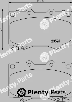 Hella 8DB355024-081 — Brake Pad Set, disc brake
