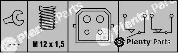 Hella 6DD008622-351 — Stop Light Switch