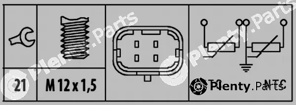 Hella 6PT009309-581 — Sensor, coolant temperature