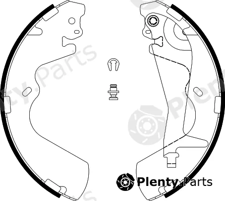 Hella 8DB355002-291 — Brake Shoe Set