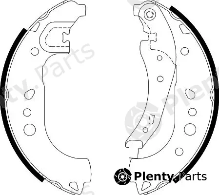 Hella 8DB355022-281 — Brake Shoe Set