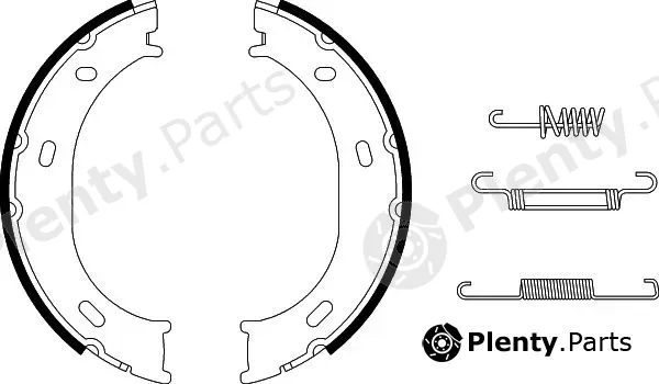 Hella 8DA355050-291 — Brake Shoe Set, parking brake