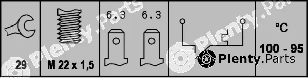 Hella 6ZT007800-061 — Temperature Switch, radiator fan