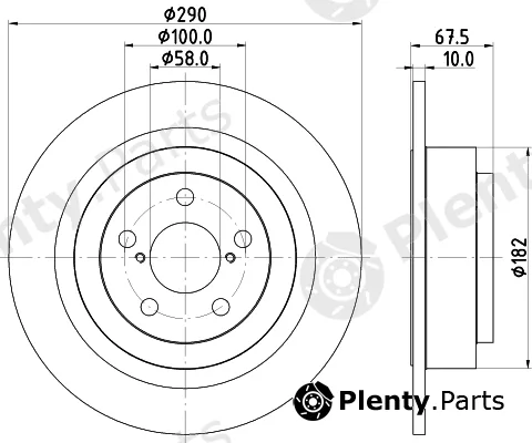 Hella 8DD355113-791 — Brake Disc