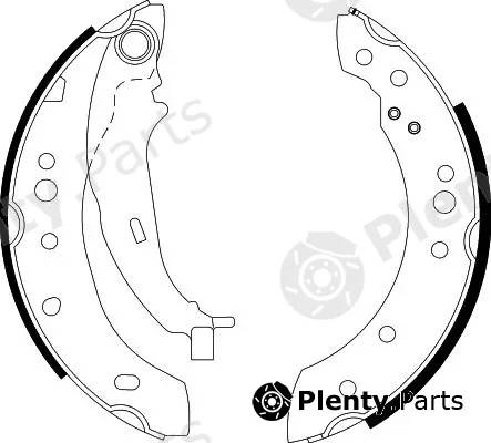 Hella 8DB355000-271 — Brake Shoe Set