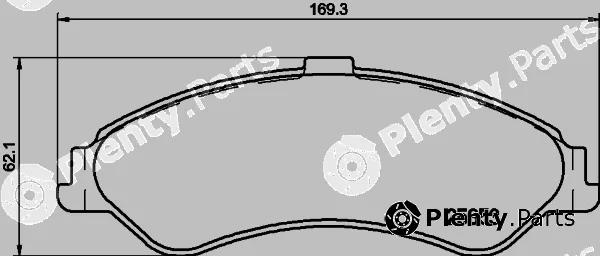 Hella 8DB355020-961 — Brake Pad Set, disc brake