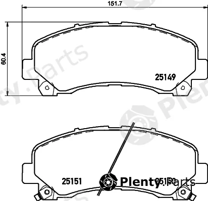 Hella 8DB355020-171 — Brake Pad Set, disc brake