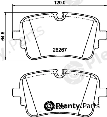 Hella 8DB355041-001 — Brake Pad Set, disc brake
