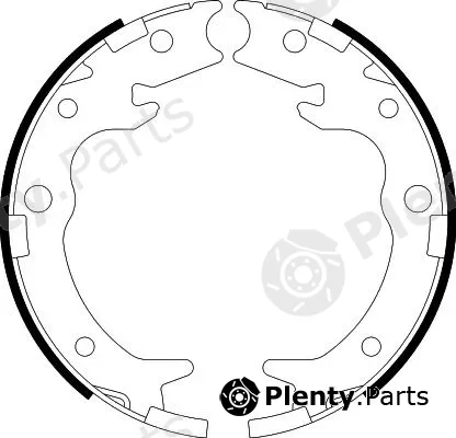 Hella 8DA355050-621 — Brake Shoe Set, parking brake