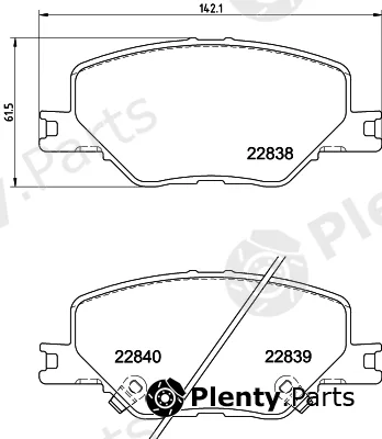 Hella 8DB355039-061 — Brake Pad Set, disc brake