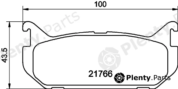Hella 8DB355016-711 — Brake Pad Set, disc brake