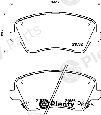 Hella 8DB355039-971 — Brake Pad Set, disc brake