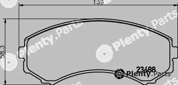 Hella 8DB355009-461 — Brake Pad Set, disc brake