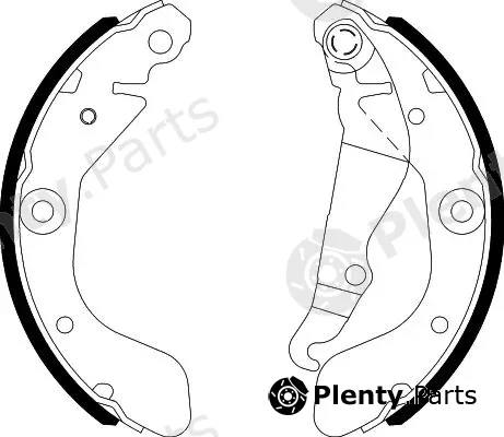 Hella 8DB355022-141 — Brake Shoe Set