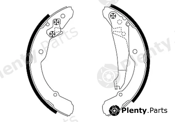 Hella 8DB355001-691 — Brake Shoe Set