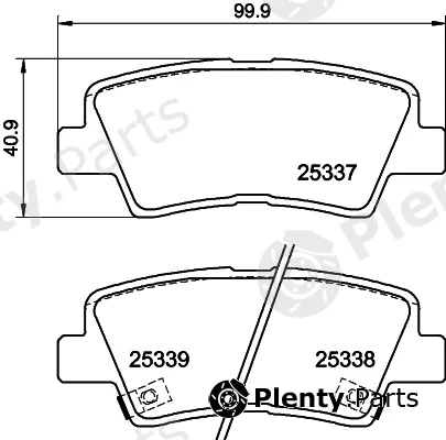 Hella 8DB355040-171 — Brake Pad Set, disc brake