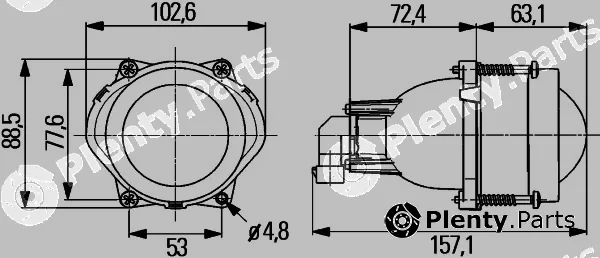 Hella 1BL998570-001 — Headlight