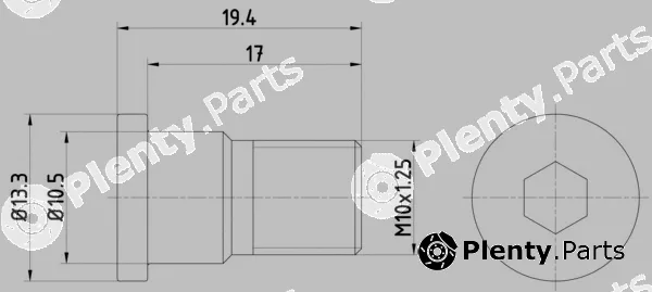 Hella 8DZ355209-071 — Bolt, brake disc