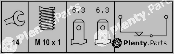 Hella 6DD008622-691 — Stop Light Switch
