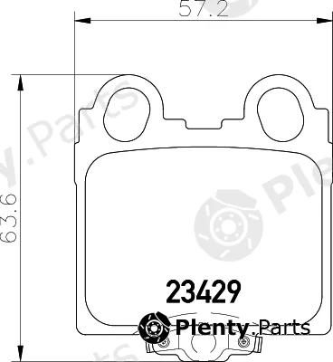 Hella 8DB355011-591 — Brake Pad Set, disc brake
