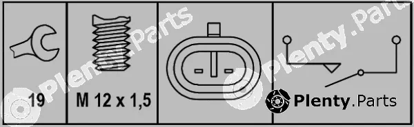 Hella 6ZF008621-261 — Switch, reverse light