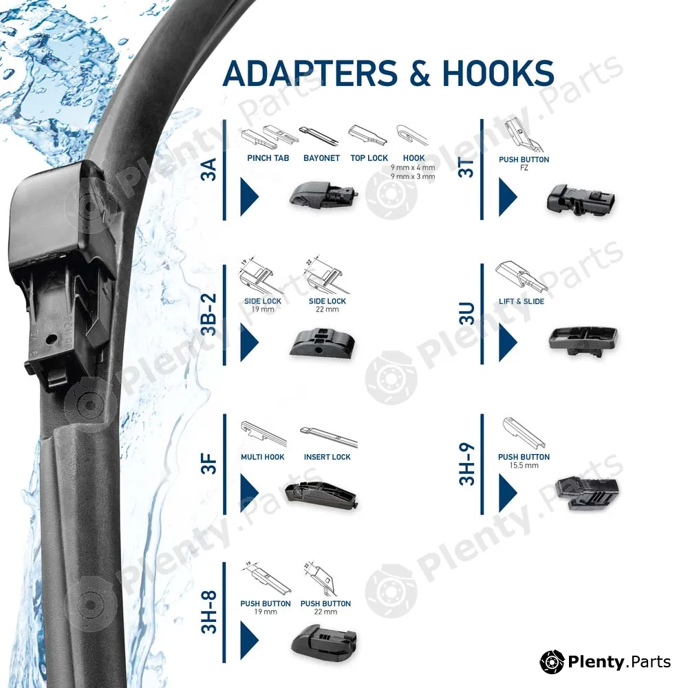 Hella 9XW358061-181 — Wiper Blade CLEANTECH