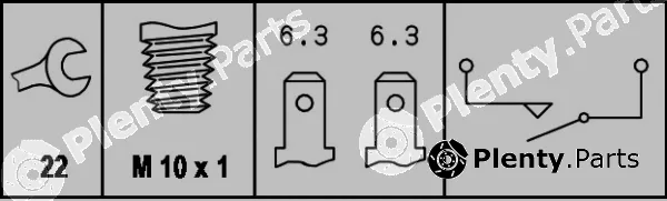Hella 6DL003262-001 — Stop Light Switch