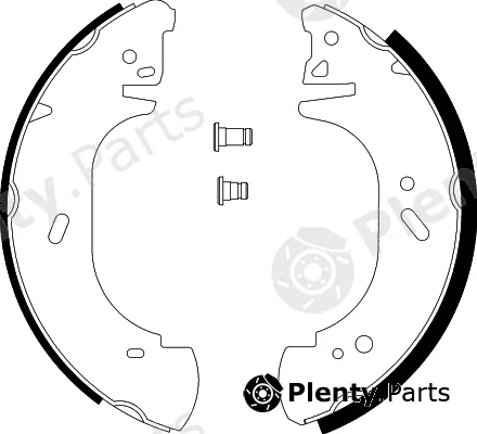 Hella 8DB355001-621 — Brake Shoe Set