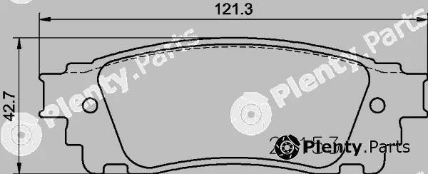 Hella 8DB355024-631 — Brake Pad Set, disc brake