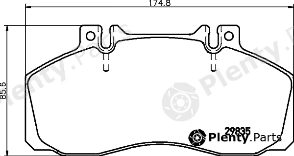 Hella 8DB355005-311 — Brake Pad Set, disc brake